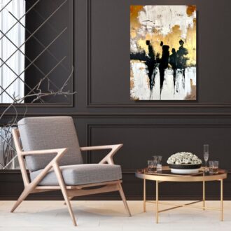 Nowoczesny pionowy obraz "Złote pokolenie" 2341A