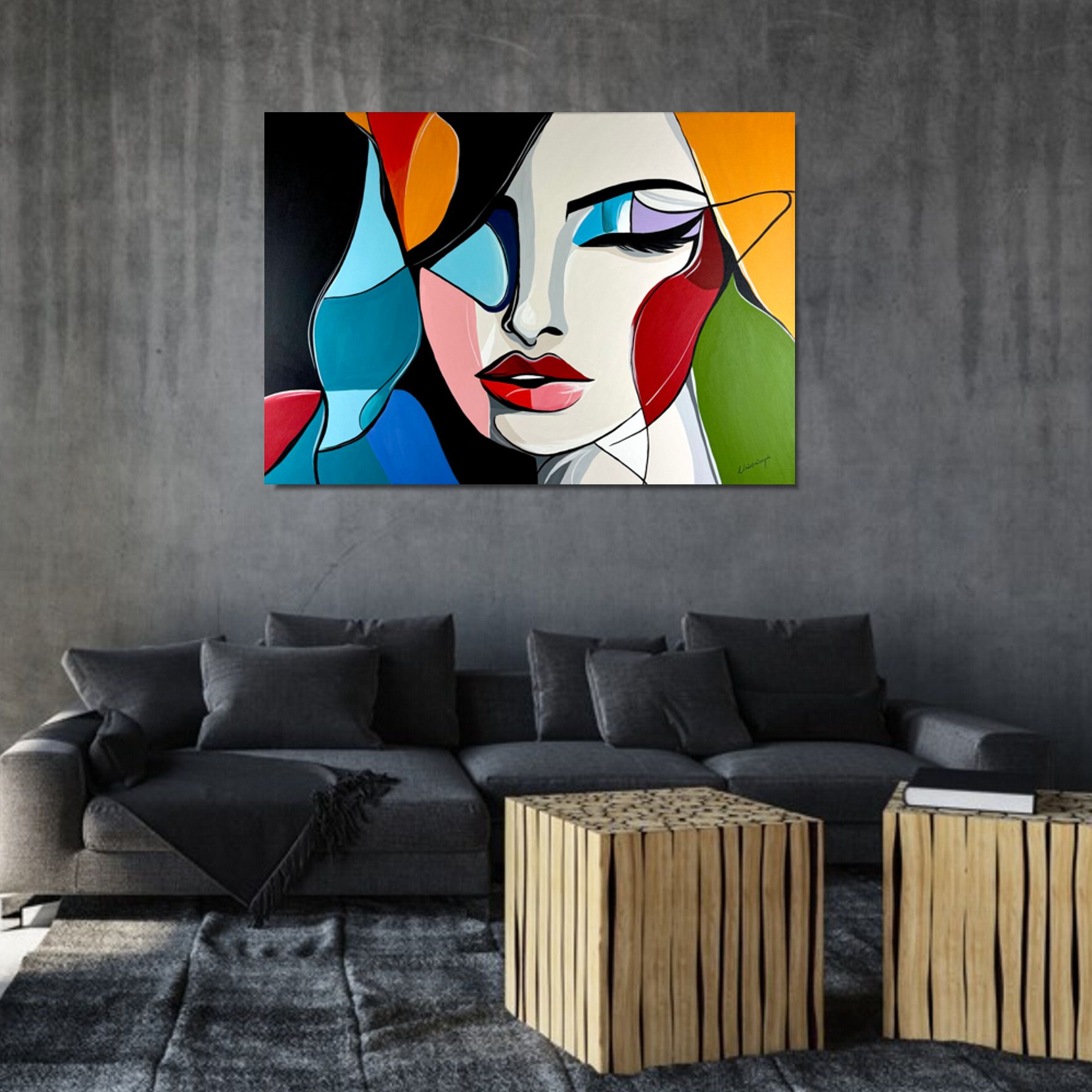 Obraz portret na płótnie "Kobieta niezależna" 2332A - obrazek 3