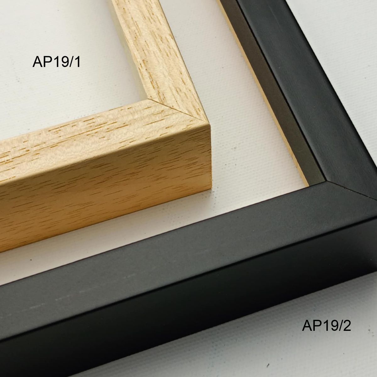 Głęboka rama do obrazu naturalna, czarna matowa AP19 - obrazek 2