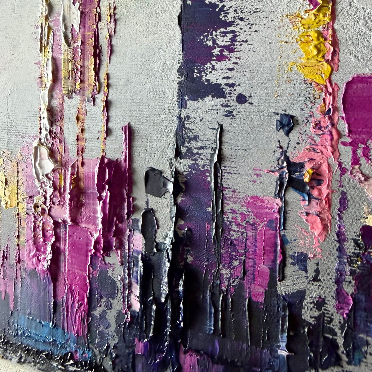 Kolorowy obraz abstrakcja w ramie "Bajeczne miasto" 2352A - obrazek 6