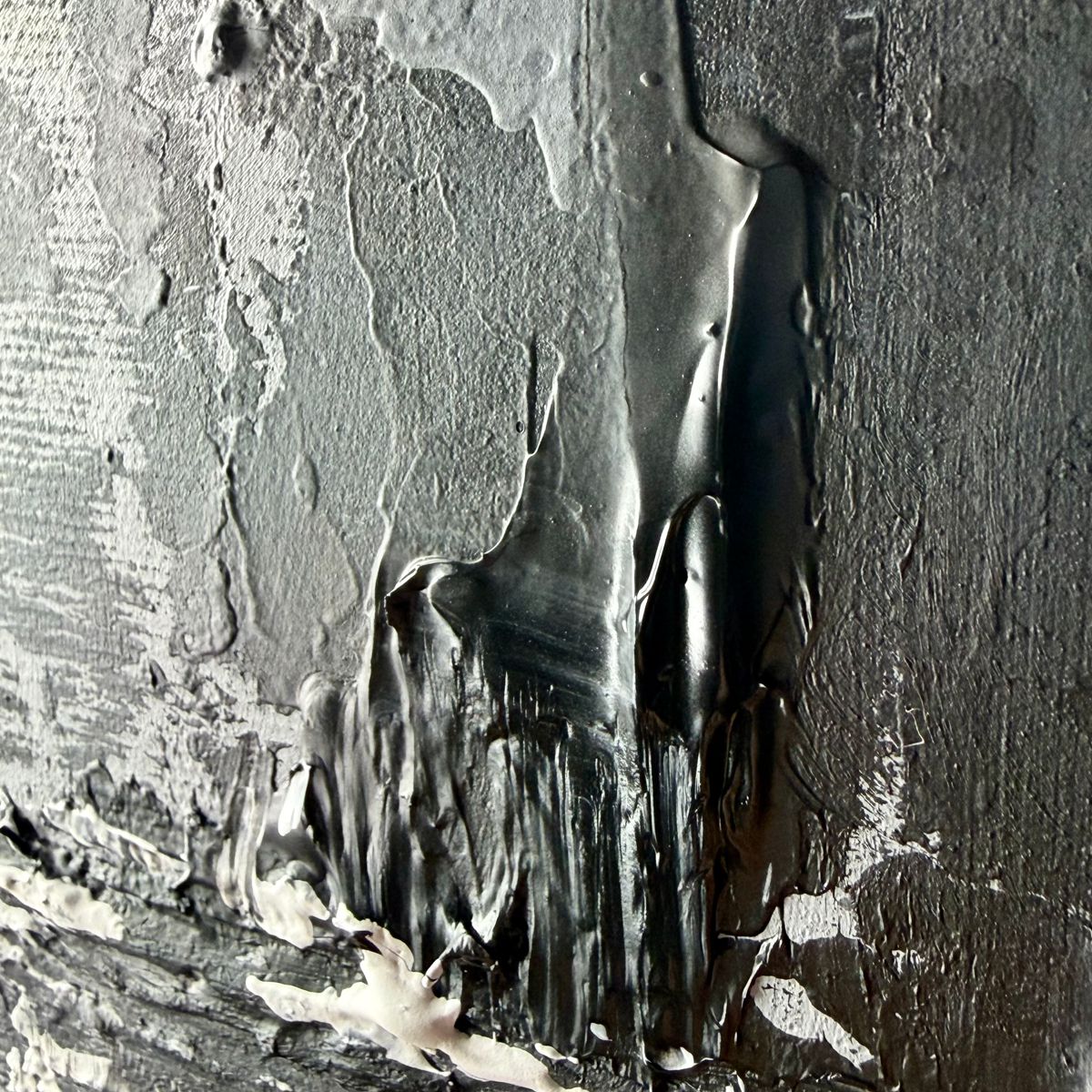 Nowoczesny obraz abstrakcyjny inspirowany naturą „Mglista cisza” 2359A - obrazek 5