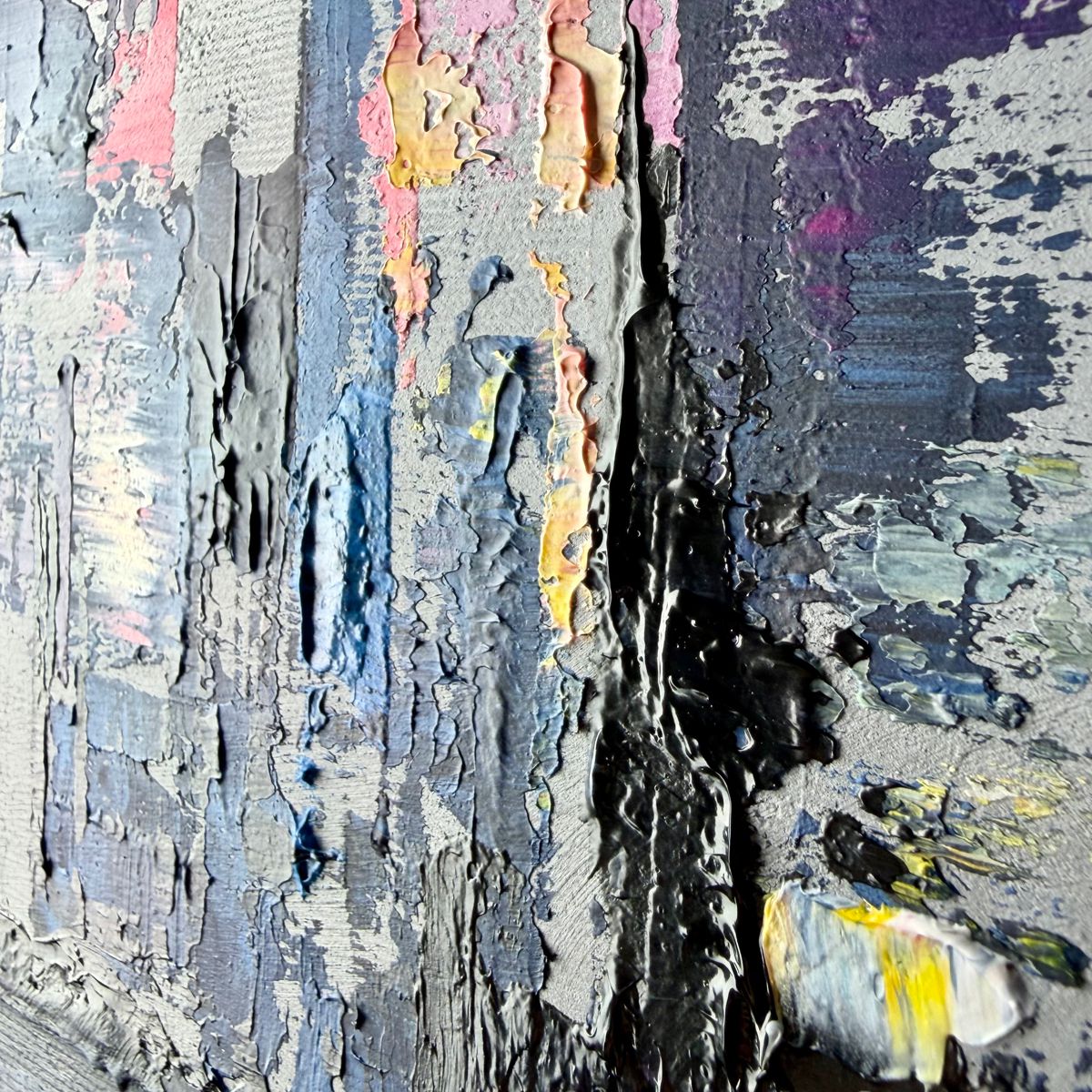 Kolorowy obraz abstrakcja w ramie "Bajeczne miasto" 2352A - obrazek 5