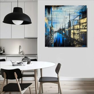 Obraz ręcznie malowany "Złote miasto" 1899AB