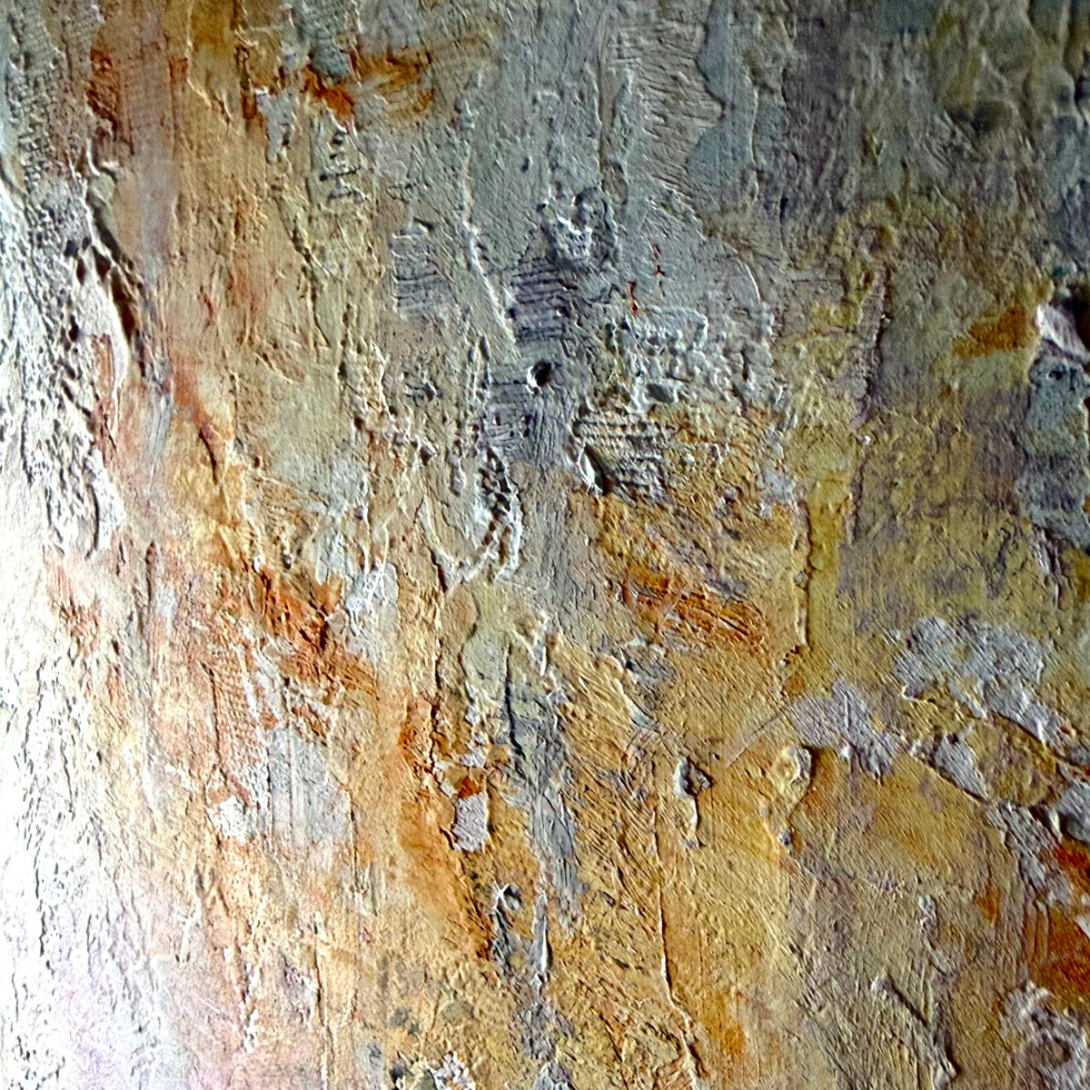 Nowoczesny obraz abstrakcyjny inspirowany naturą „Mglista cisza” 2359A - obrazek 6