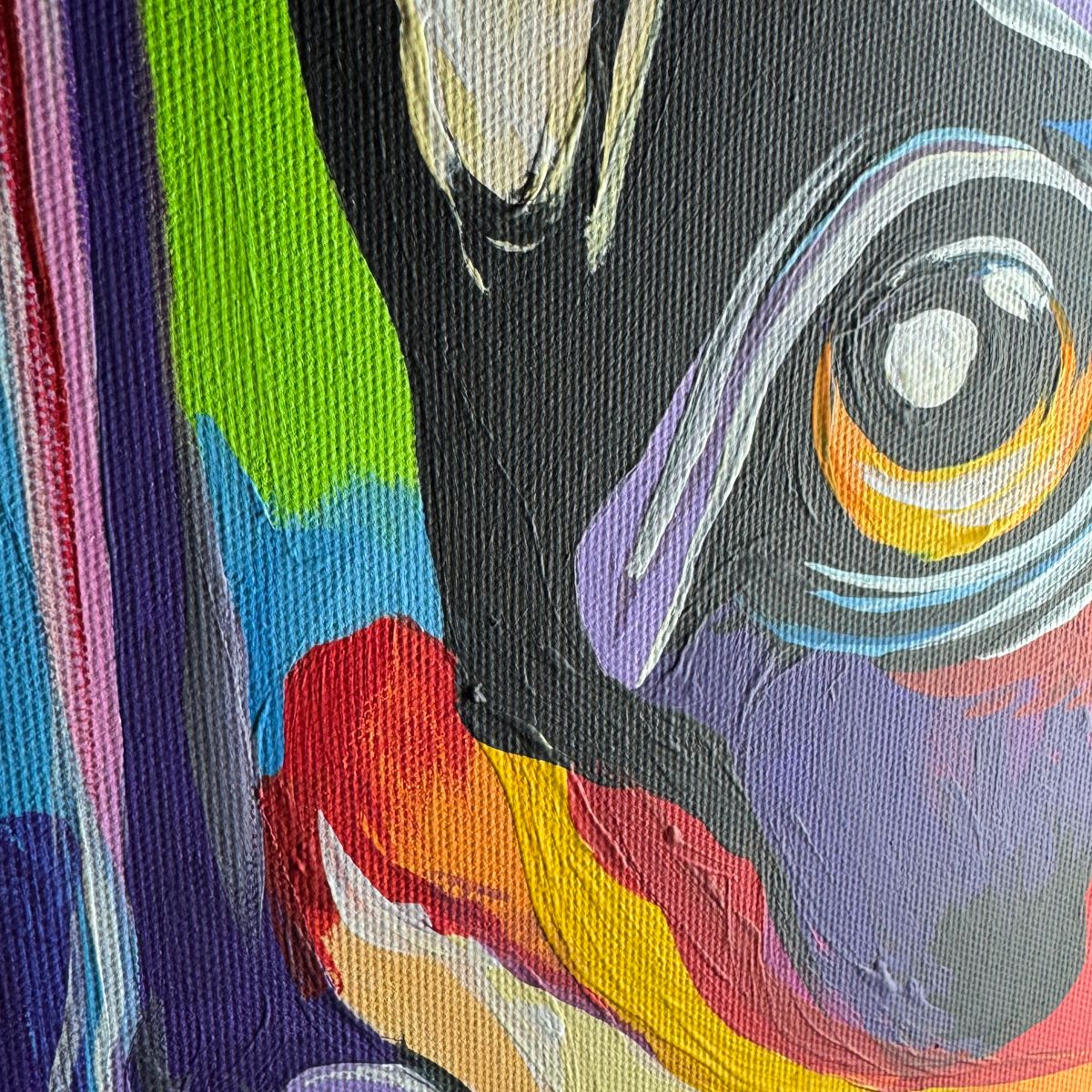 Pies na obrazie "Wierny kolorowy owczarek" 2342A - obrazek 8