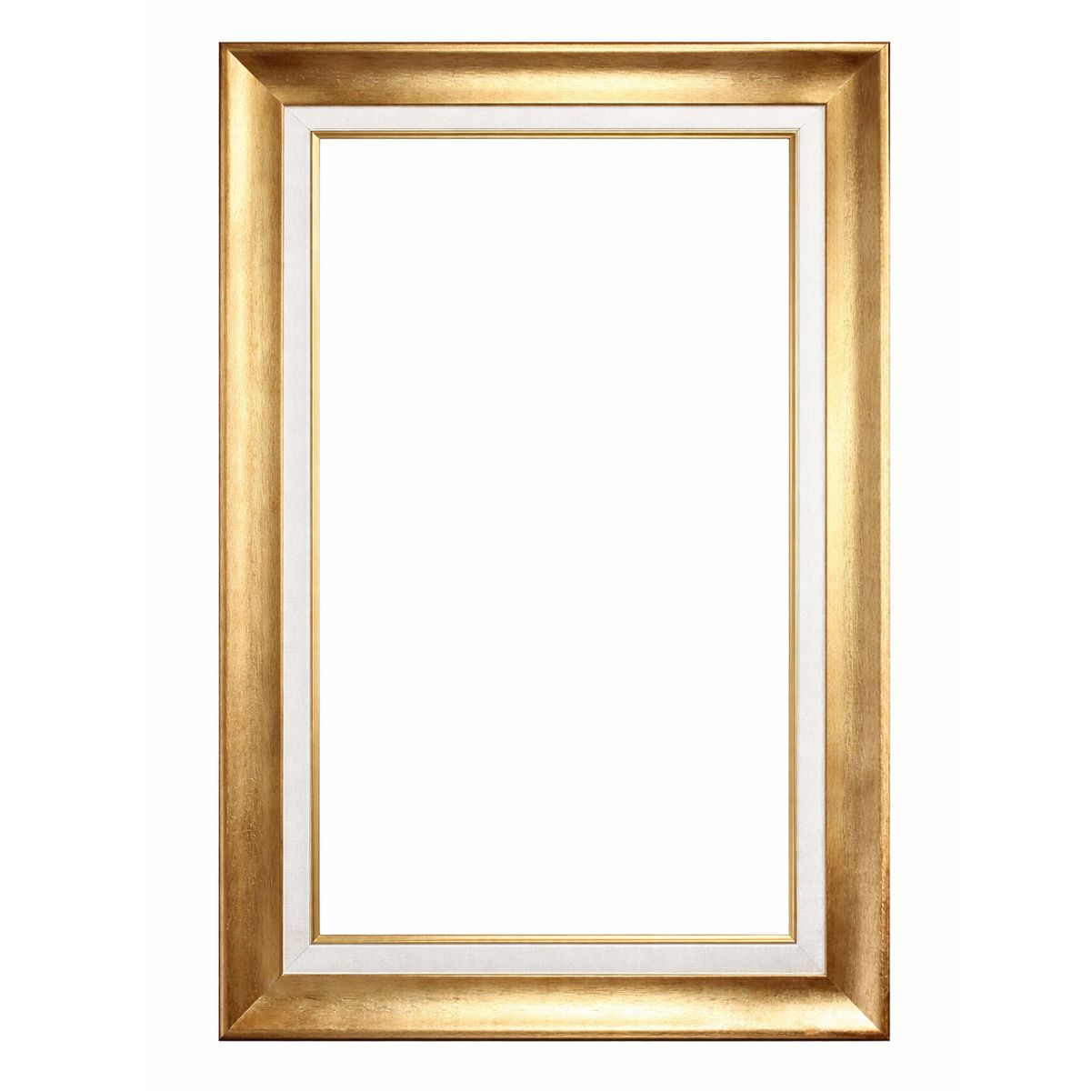 Złoto biała rama do obrazu szeroka drewniana SA22 - obrazek 5