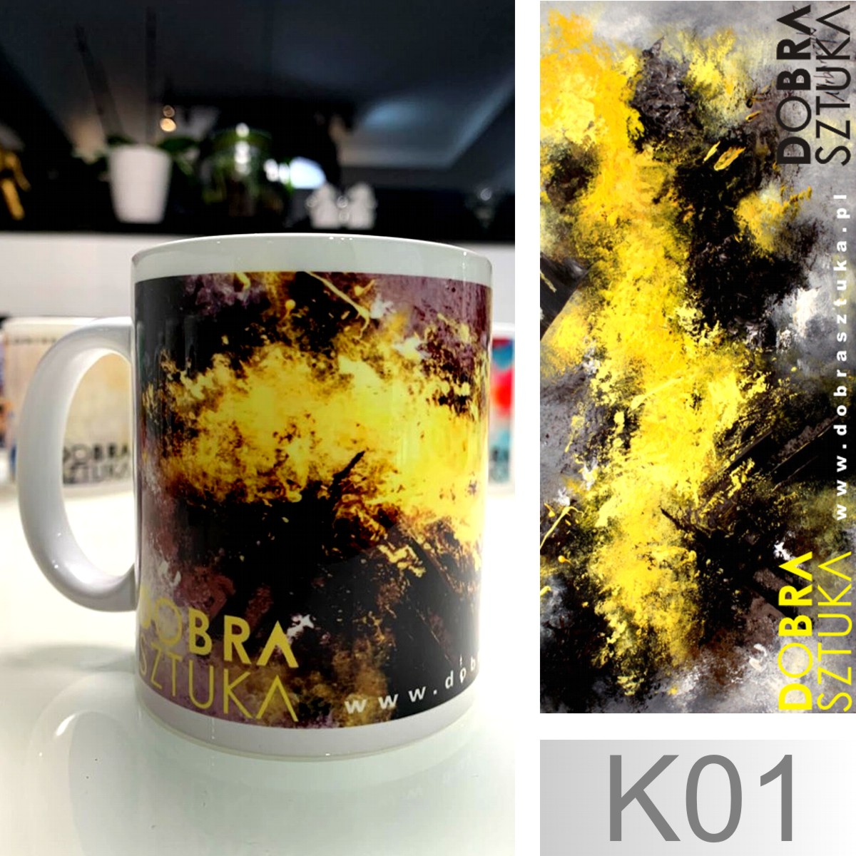 Kubki z obrazami kubek z literami obraz na kubku K2 - obrazek 8