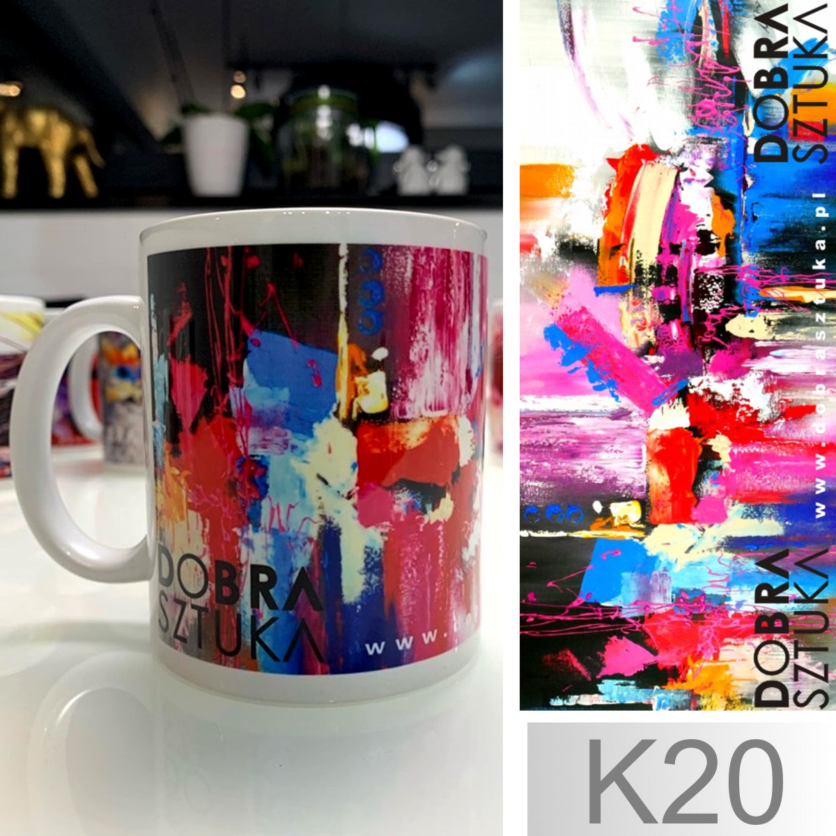 Kubki z obrazami kubek z literami obraz na kubku K2 - obrazek 27