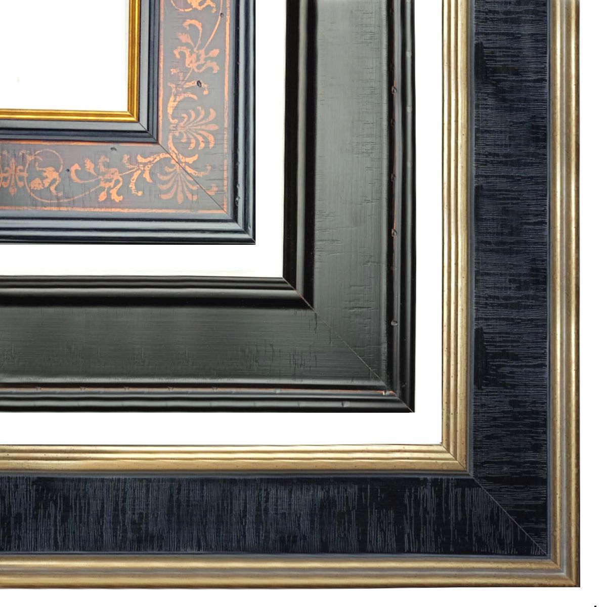 Szeroka drewniana rama do obrazu obniżony środek AP16