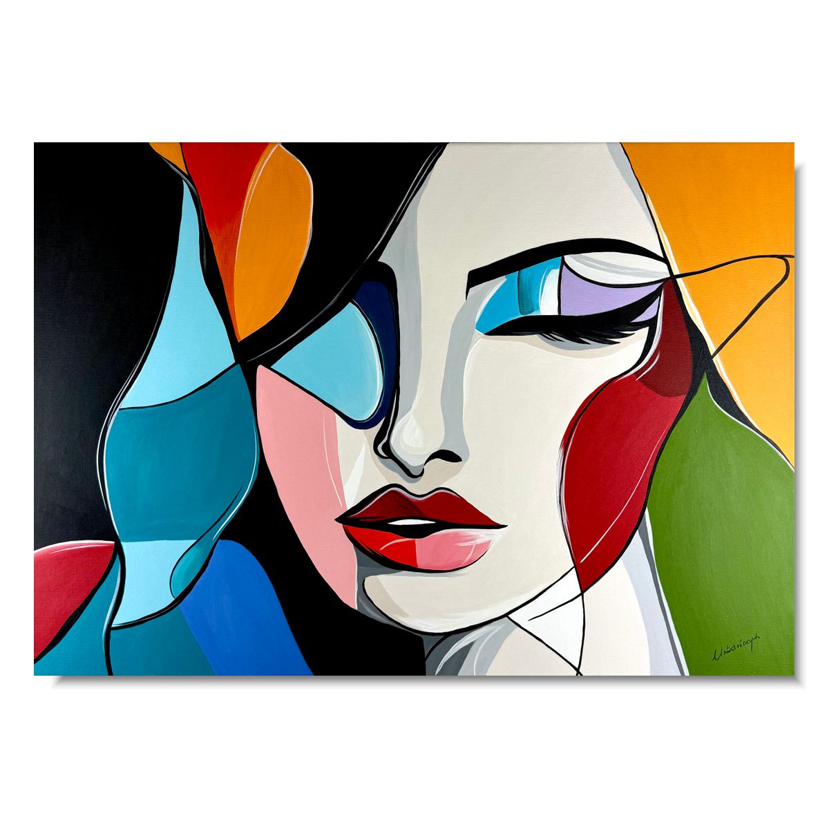 Obraz portret na płótnie "Kobieta niezależna" 2332A - obrazek 2