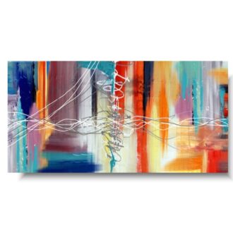 Nowoczesny obraz abstrakcja kolorowa przestrzeń II duże obrazy ręcznie malowane na płótnie 1431A