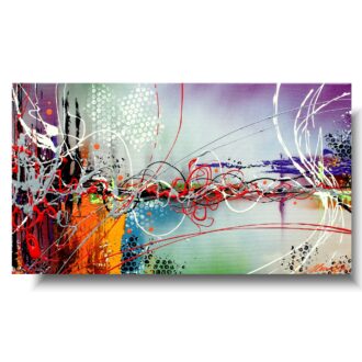 Obraz abstrakcja "Kolorowy mix" obrazy ręcznie malowane do mieszkania 1054A