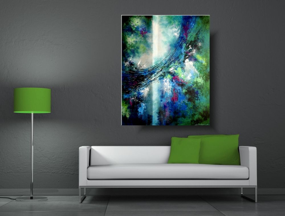 Obraz abstrakcja przedwiośnie nowoczesne obrazy do salonu 1782A - obrazek 2