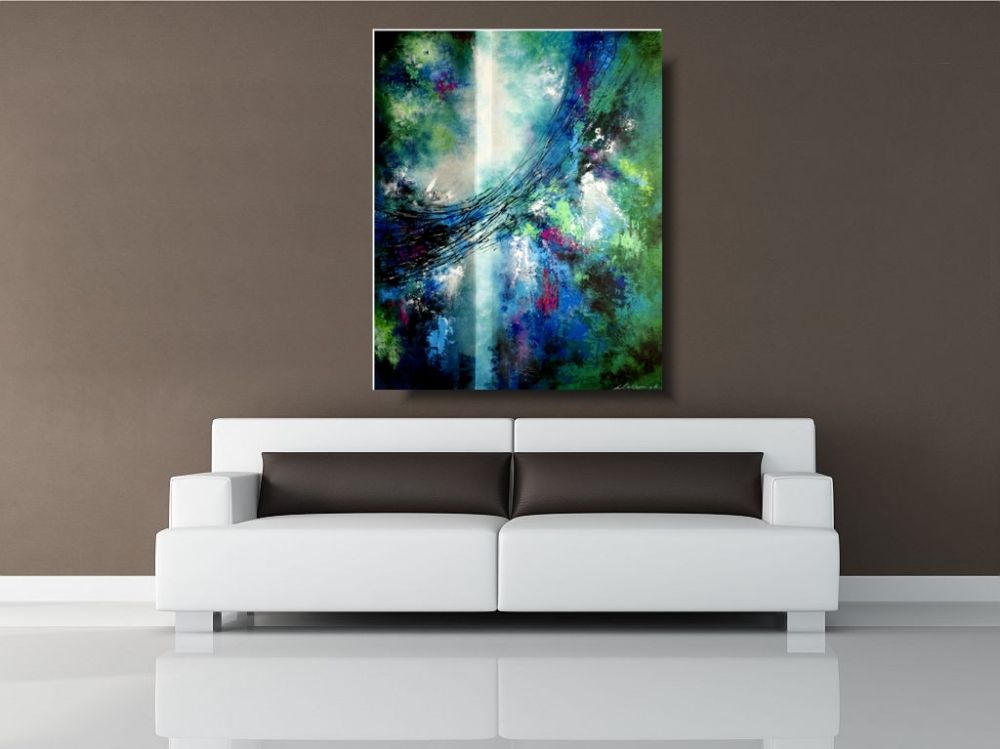 Obraz abstrakcja przedwiośnie nowoczesne obrazy do salonu 1782A - obrazek 3