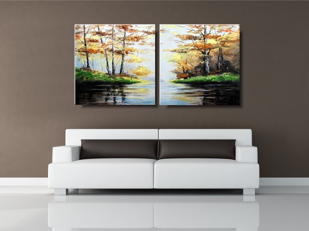 Obraz ręcznie malowany na płótnie "Leśne tchnienie" 1216A - obrazek 3