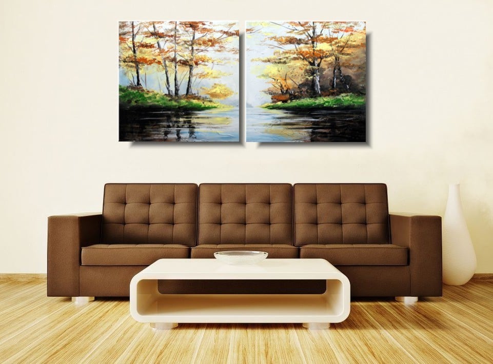 Obraz ręcznie malowany na płótnie "Leśne tchnienie" 1216A - obrazek 2