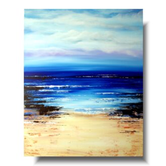 Obraz marynistyczny morski pejzaż "Plaża" obrazy malowane na płótnie 1772A