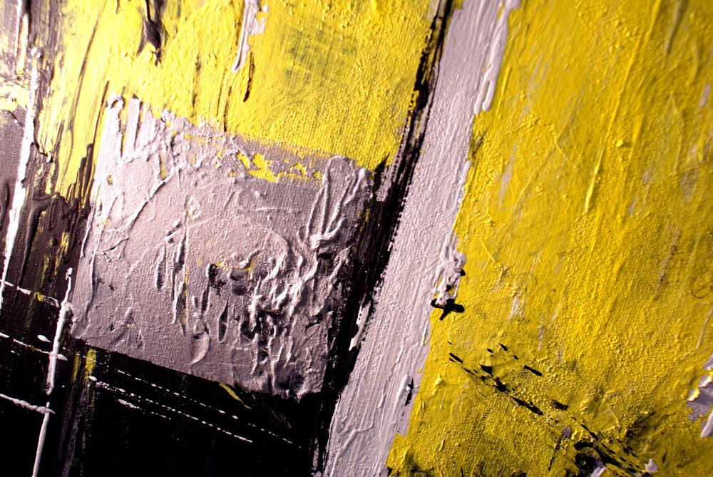 Obraz abstrakcja letni skwar tryptyk obrazy ręcznie malowane 1871A - obrazek 5