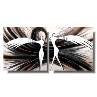 Obraz ręcznie malowany na płótnie "Zwiewne anioły" 1161A