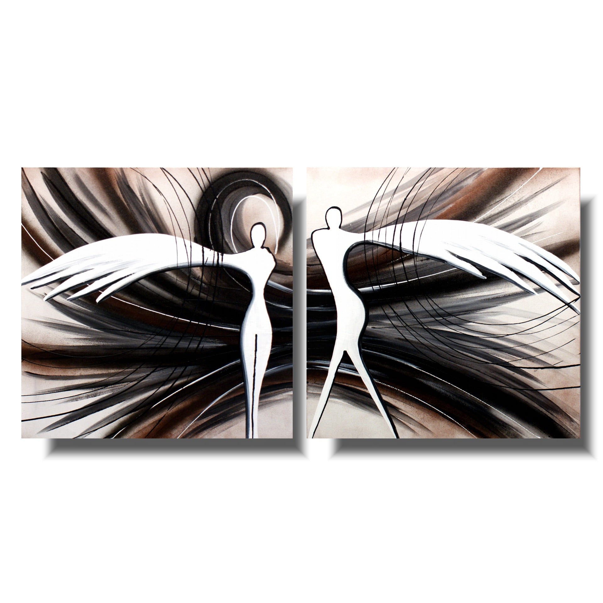 Obraz ręcznie malowany na płótnie "Zwiewne anioły" 1161A