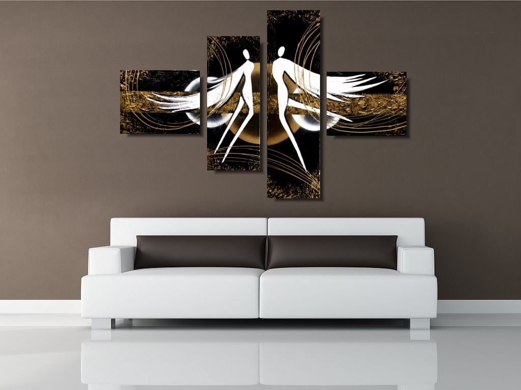 Obraz z aniołami do sypialni "Aniołki szczęścia i radości" 1226A - obrazek 2