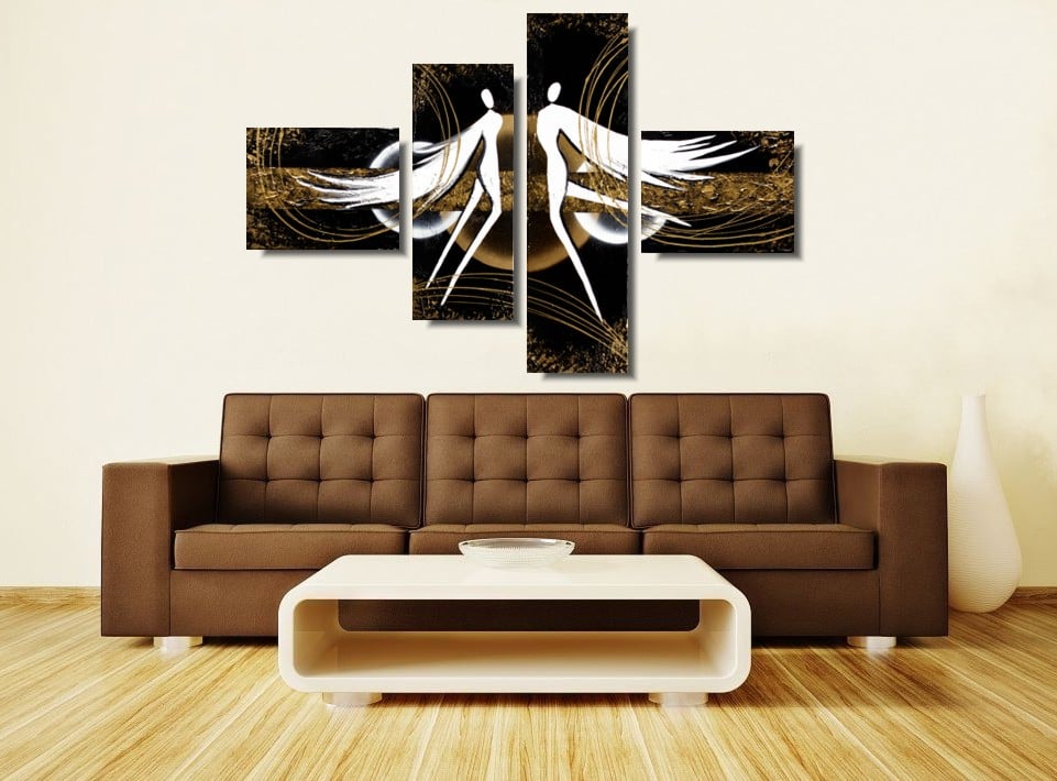 Obraz z aniołami do sypialni "Aniołki szczęścia i radości" 1226A - obrazek 3