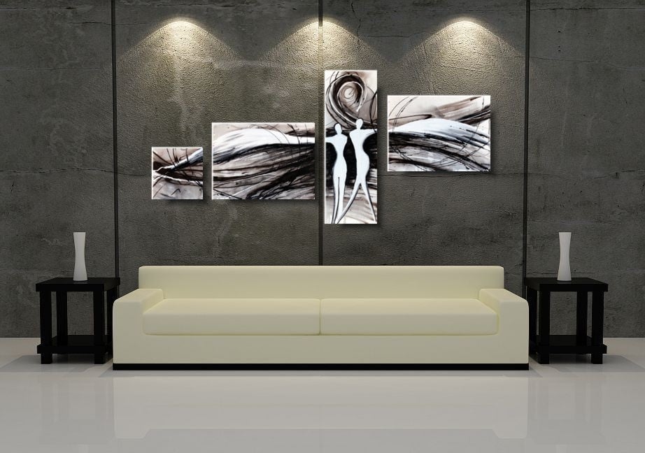 Obraz ręcznie malowany na płótnie "Anioły dobrobytu" 485A - obrazek 3