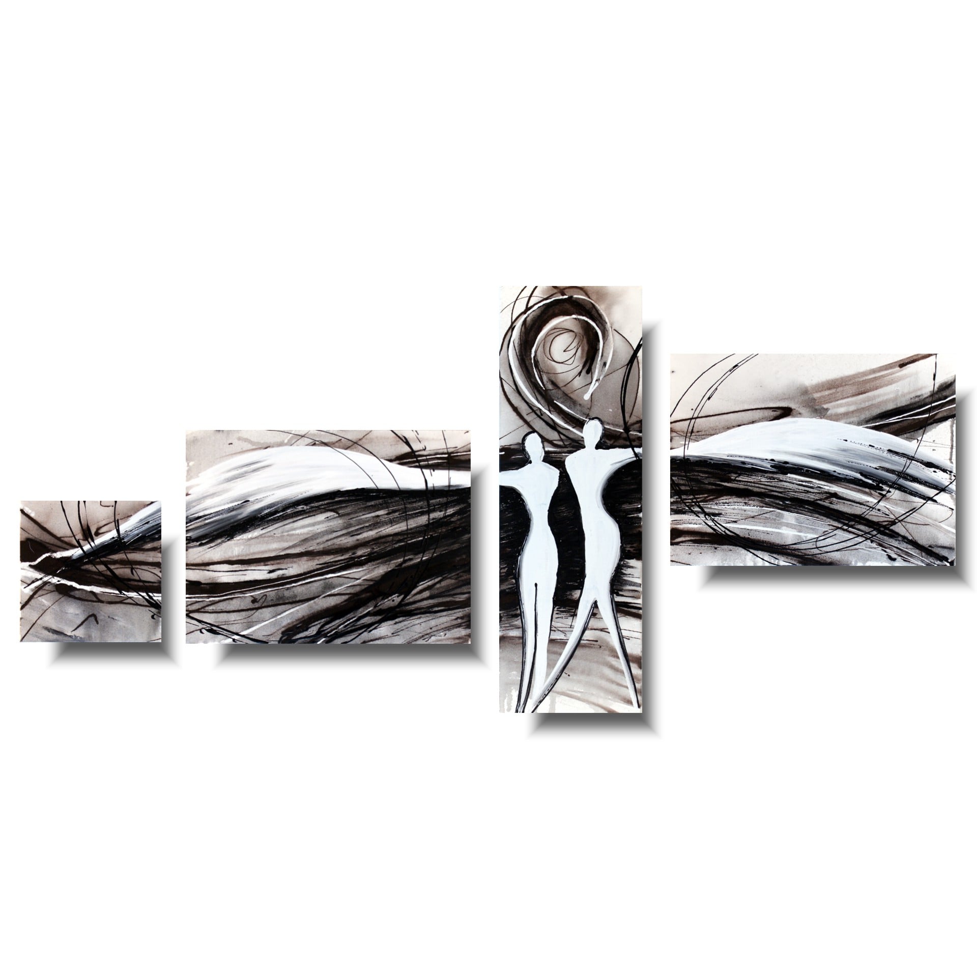 Obraz ręcznie malowany na płótnie "Anioły dobrobytu" 485A