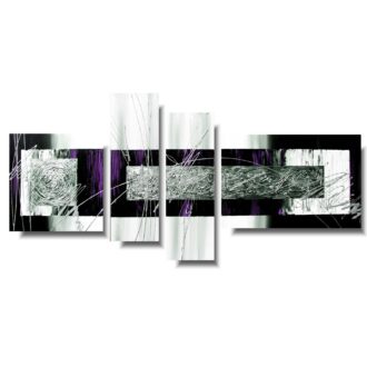 Obrazy nowoczesne delikatna fioletowa abstrakcja obraz ręcznie malowany dla mamy 1082A