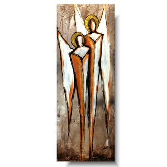 Obrazy ręcznie malowany na płótnie "Anioły szczęścia" 584A