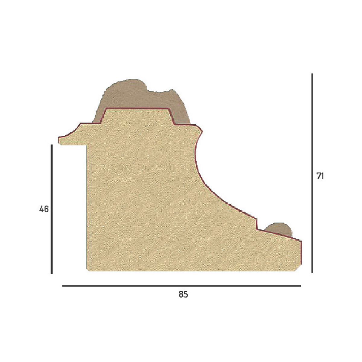 Szeroka srebrna rustykalna rama do obrazu SA26 - obrazek 4