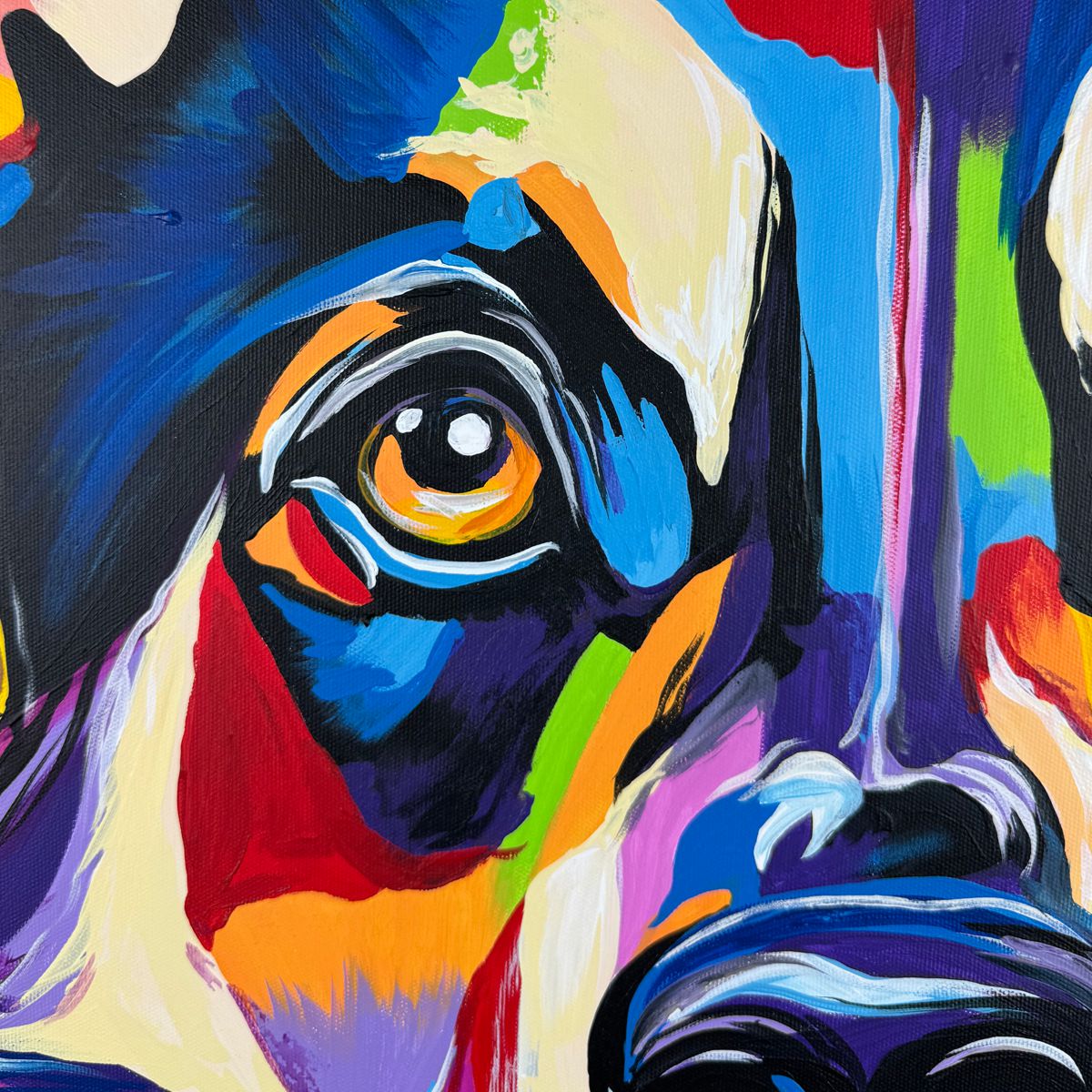 Pies na obrazie "Wierny kolorowy owczarek" 2342A - obrazek 5