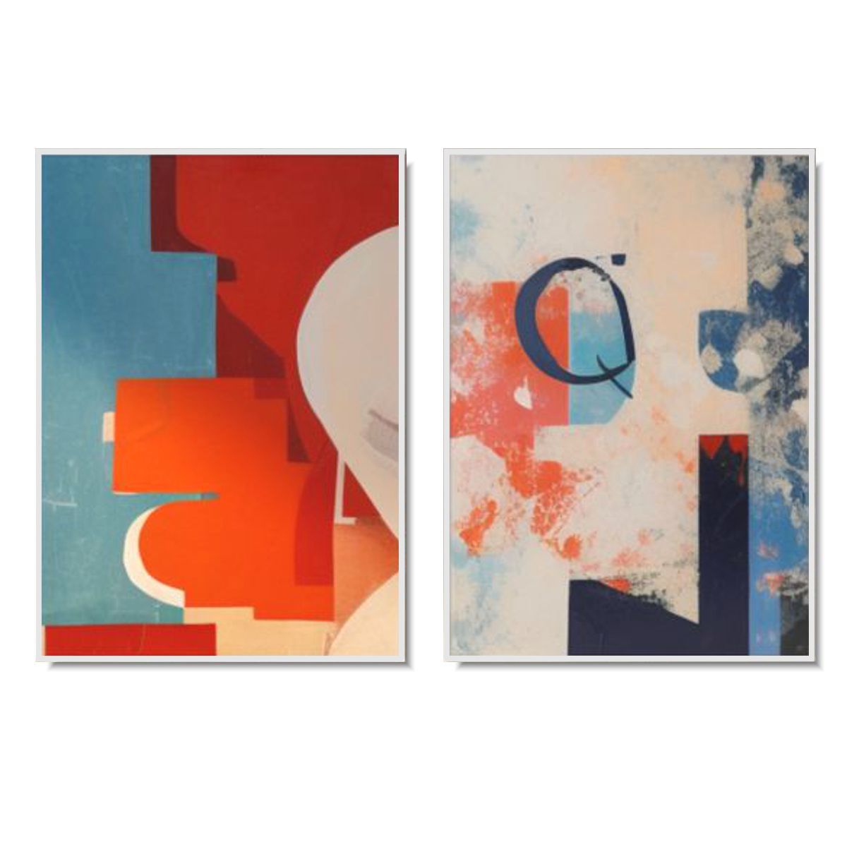 Obraz abstrakcja na płótnie "Moje miejsce" - komplet obrazów 2290A - obrazek 2