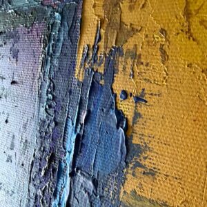 Gruba struktura farby – nowoczesny obraz miasta