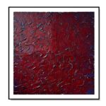 Nowoczesna abstrakcja obraz w ramie 110x110cm